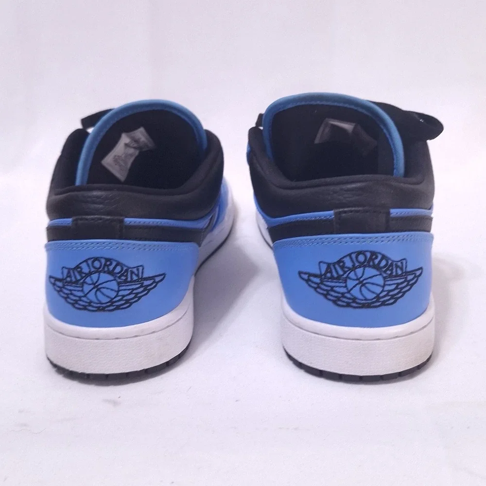 Nike Air Jordan 1 Low University Blue Black White 553558-403 Mens 10.5 UNC w/Box